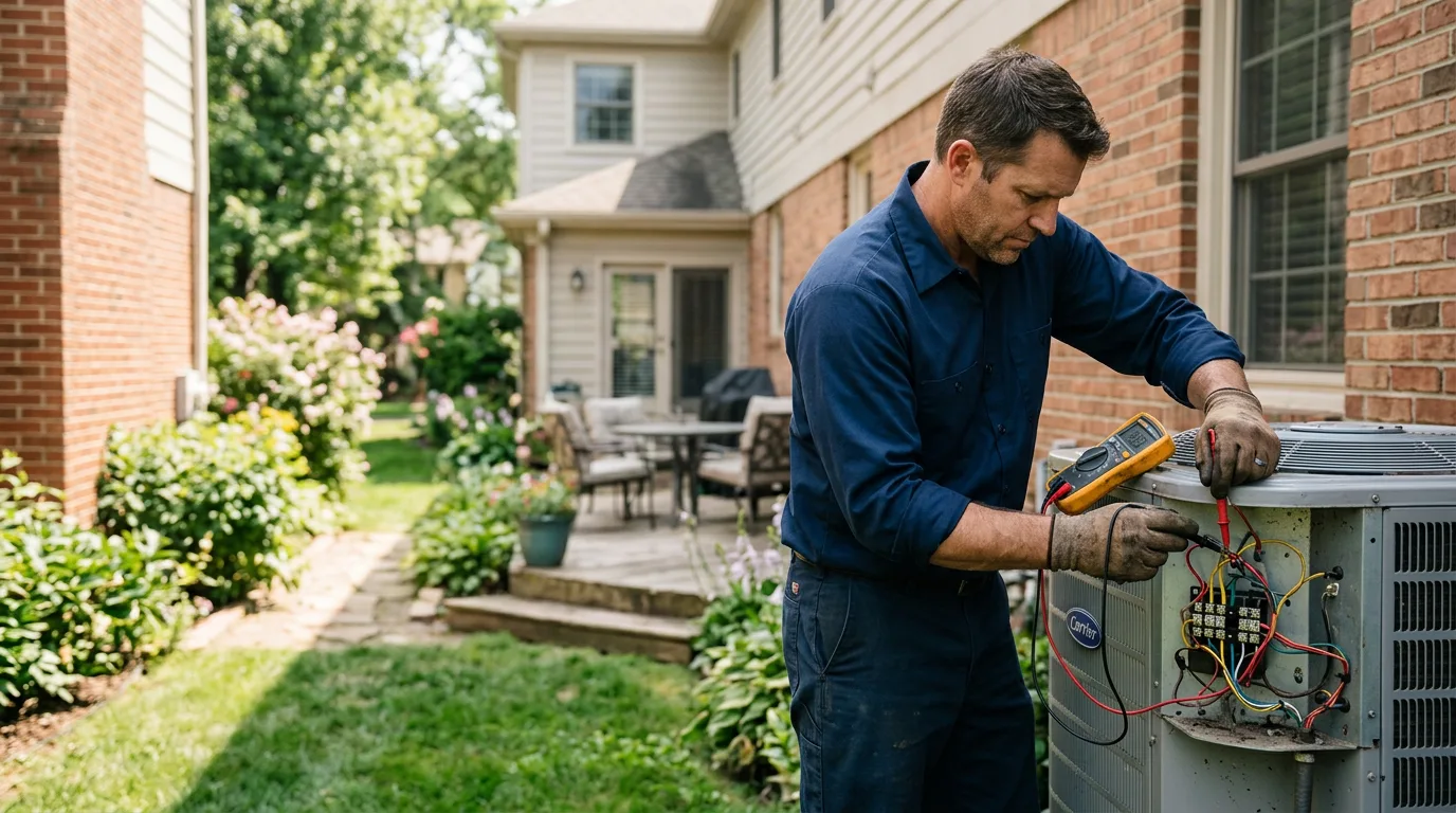 HVAC technician working near Dilworth, MN